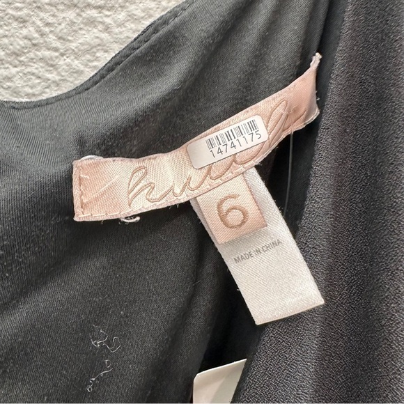 Hutch V-Neck Black and Pink Floral Midi Dress - Picture 6 of 9